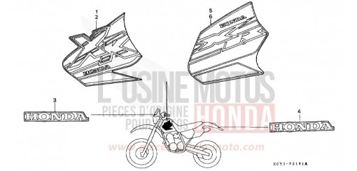 MARK (XR400RX/Y) XR400RY de 2000